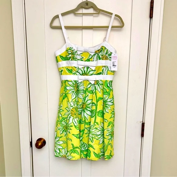 NWT Lilly Pulitzer Cheri Dress Limoncello Sunbelievable SIZE 4 - Picture 6 of 11